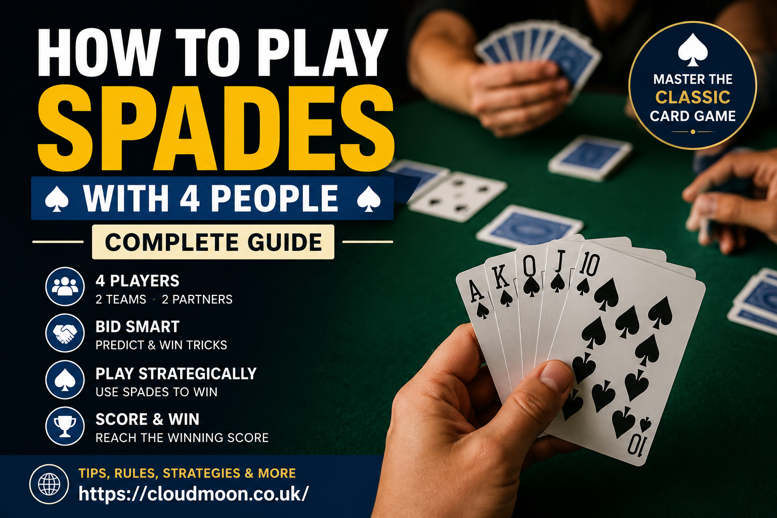 How to Play Spades with 4 People