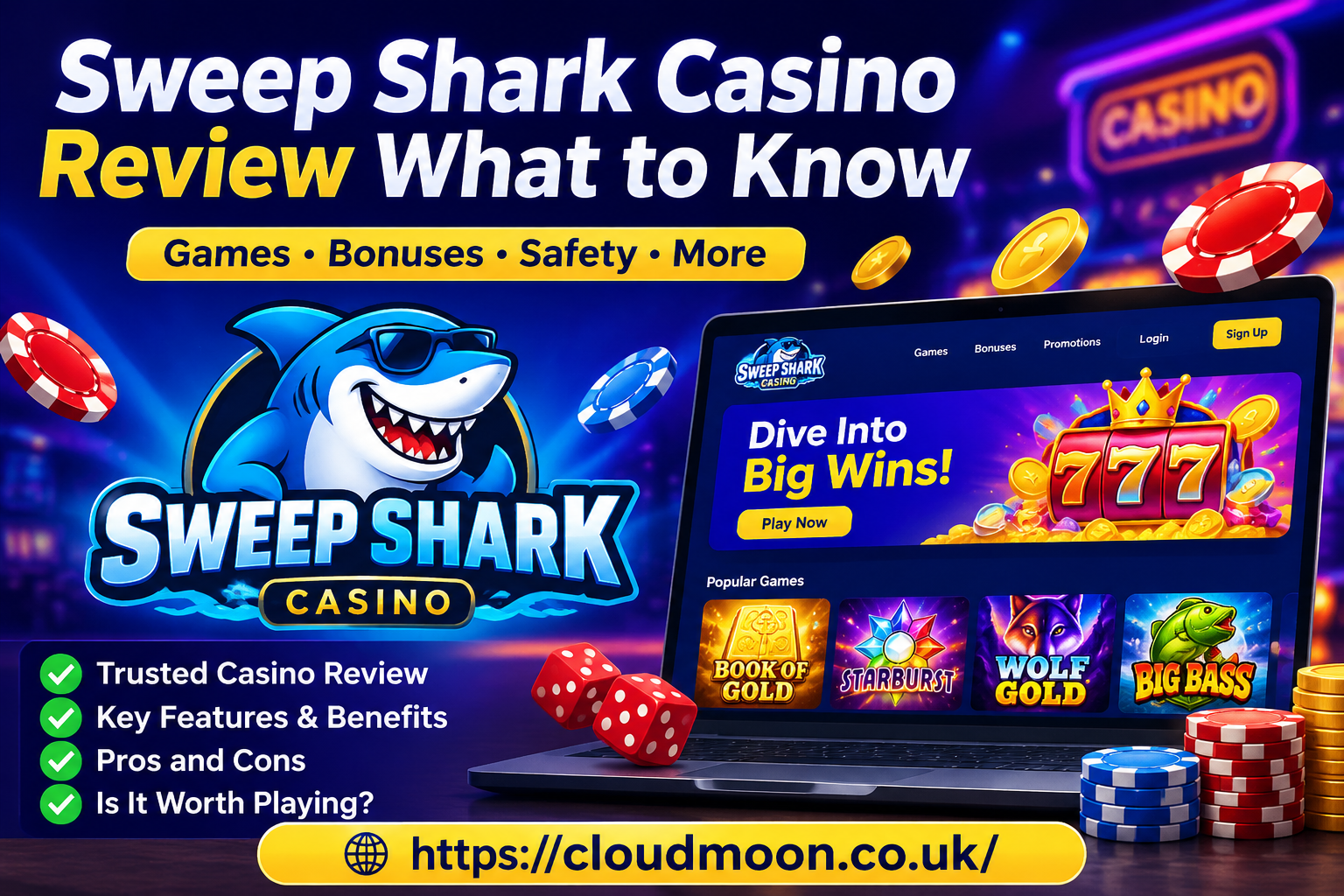 sweep shark casino