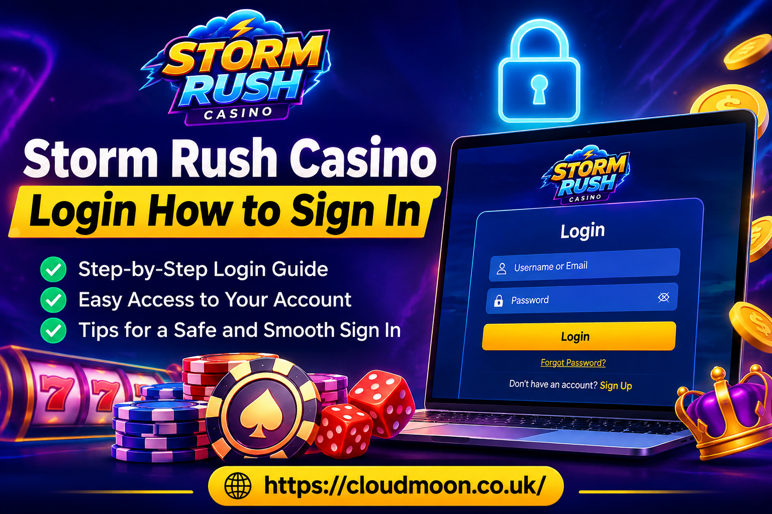 storm rush casino login